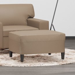 VidaXL Podnóżek, cappuccino, 70x55x41 cm, sztuczna skóra