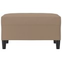 VidaXL Podnóżek, cappuccino, 70x55x41 cm, sztuczna skóra