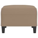 VidaXL Podnóżek, cappuccino, 70x55x41 cm, sztuczna skóra