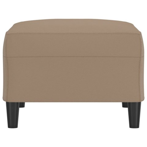 VidaXL Podnóżek, cappuccino, 70x55x41 cm, sztuczna skóra