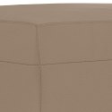 VidaXL Podnóżek, cappuccino, 70x55x41 cm, sztuczna skóra