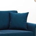 PODUSZKI OZDOBNE 2 SZT. NIEBIESKI 40X40CM AKSAMIT