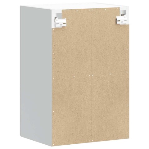 SZAFKA ŚCIENNA KUCHENNA ZE SZKLANYMI DRZWIAMI SZARA SONOMA