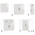 ZESTAW SZAFEK KUCHENNYCH LUCCA 11-CZĘŚCIOWY BIAŁE