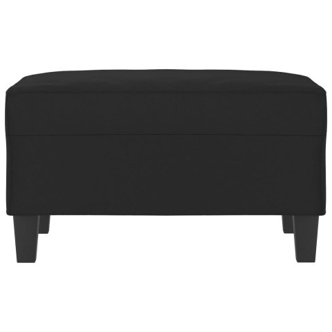 VidaXL Podnóżek, czarny, 70x55x41 cm, tapicerowany mikrofibrą