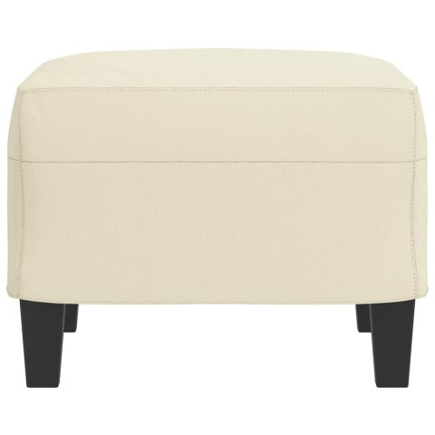 PODNÓŻEK KREMOWY 60X50X41CM SZTUCZNA SKÓRA