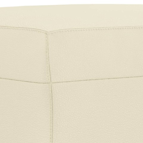 PODNÓŻEK KREMOWY 60X50X41CM SZTUCZNA SKÓRA