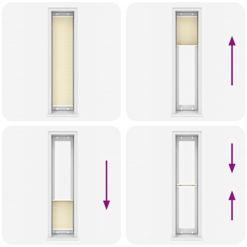 ROLETA PLISOWANA KREMOWA 50X200CM SZEROKOŚĆ TKANINY 49,4CM