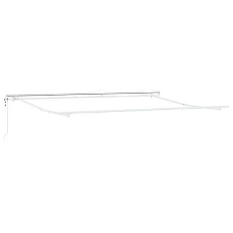 AUTOMATYCZNA CHOWANA MARKIZA W PASKI CZERWONO-BIAŁE 400X300CM