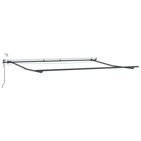 AUTOMATYCZNA MARKIZA CHOWANA Z LED W POMARAŃCZOWYM I BRĄZOWYM 450X300 CM