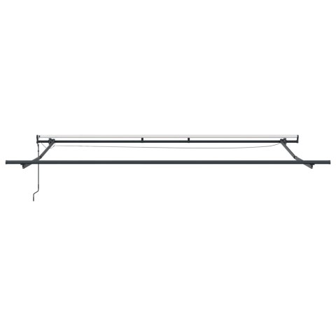 AUTOMATYCZNA MARKIZA CHOWANA Z LED W POMARAŃCZOWYM I BRĄZOWYM 450X300 CM