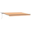 AUTOMATYCZNA MARKIZA CHOWANA Z LED W ŻÓŁTYM I POMARAŃCZOWYM 450X300 CM