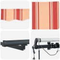 AUTOMATYCZNA MARKIZA CHOWANA Z LED W ŻÓŁTYM I POMARAŃCZOWYM 450X300 CM