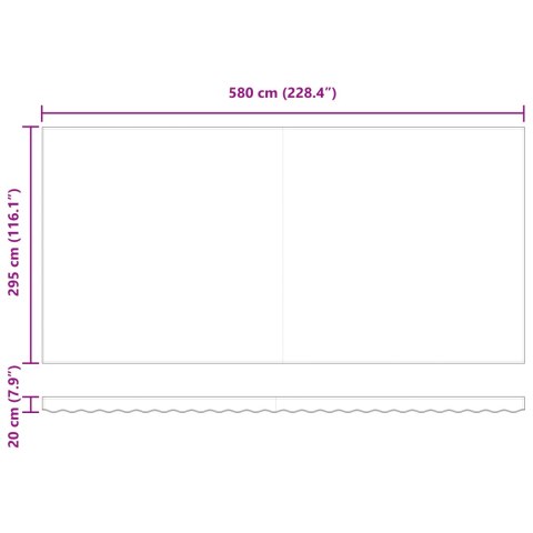 AUTOMATYCZNA MARKIZA CHOWANA POMARAŃCZOWA I BRĄZOWA 600X300 CM