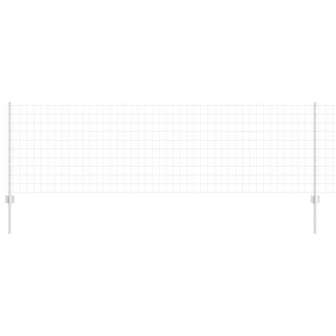 EURO PŁOT Z 5 SŁUPKAMI U SREBRNY 0,8X10M STAL