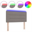 LED HEADBOARD LINES DESIGN TAUPE 80CM TKANINA