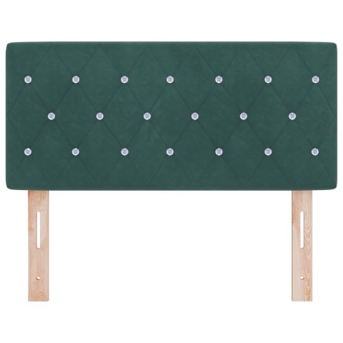 LED WEZGŁOWIE KRYSZTAŁOWE GUZIKI AKSAMITNE CIEMNOZIELONE 90CM