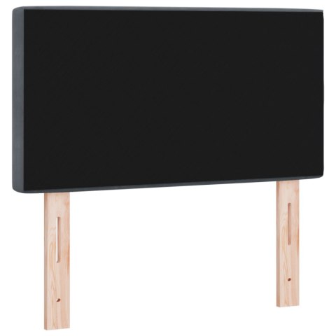 LED ZAGŁÓWEK Z KRYSZTAŁOWYMI GUZIKAMI CIEMNOSZARY 80CM WELWET