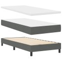 CIEMNOSZARE ŁÓŻKO BOXSPRING Z MATERACEM 90X200CM MATERIAŁ