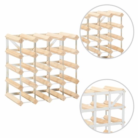 STOJAK REGAŁ NA 20 BUTELEK WINA DREWNO SOSNOWE