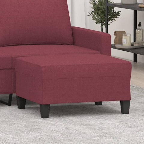 PODNÓŻEK CZERWIEŃ WINNA 70X55X41CM TAPICEROWANY TKANINĄ