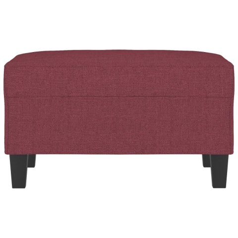 PODNÓŻEK CZERWIEŃ WINNA 70X55X41CM TAPICEROWANY TKANINĄ