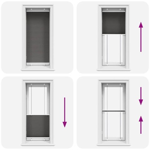 ROLETA PLISOWANA CZARNA 55X150CM SZEROKOŚĆ TKANINY 54,4CM