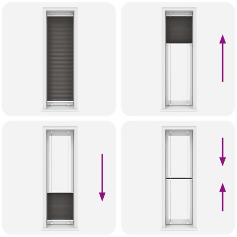 ROLETA PLISOWANA CZARNA 60X200CM SZEROKOŚĆ TKANINY 59,4CM