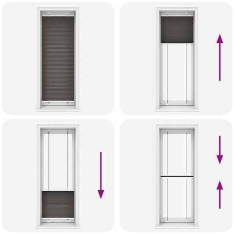 ROLETA PLISOWANA CZARNA 80X200CM SZEROKOŚĆ TKANINY 79,4CM