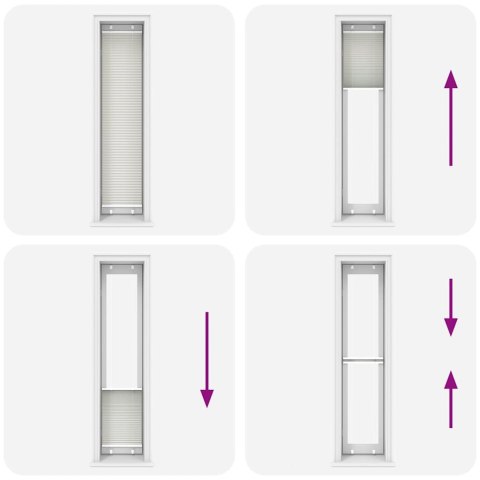 ROLETA PLISOWANA JASNOSZARA 45X200CM SZEROKOŚĆ TKANINY 44,4CM