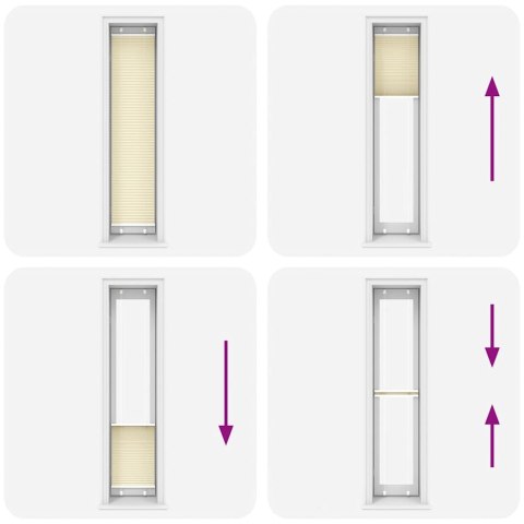 ROLETA PLISOWANA KREMOWA 40X200CM SZEROKOŚĆ TKANINY 39,4CM