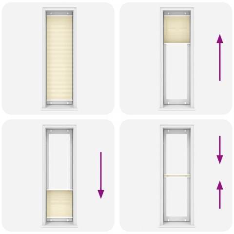 ROLETA PLISOWANA KREMOWA 55X200CM SZEROKOŚĆ TKANINY 54,4CM