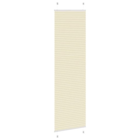 ROLETA PLISOWANA KREMOWA 65X200CM SZEROKOŚĆ TKANINY 64,4CM