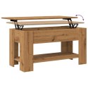STOLIK KAWOWY ARTISAN OAK 101X49X52CM DREWNO KLEJONE