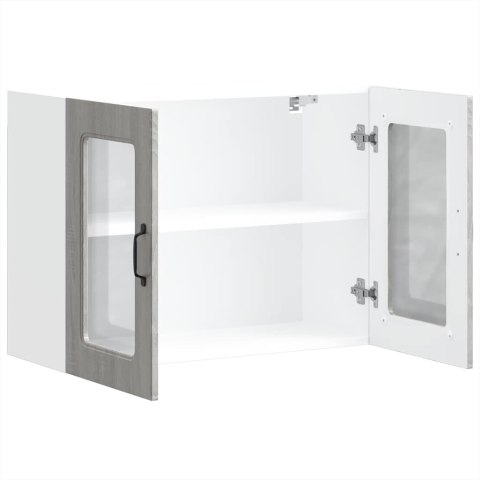 SZAFKA ŚCIENNA KUCHENNA ZE DRZWIAMI KALMAR SZARY DĄB SONOMA