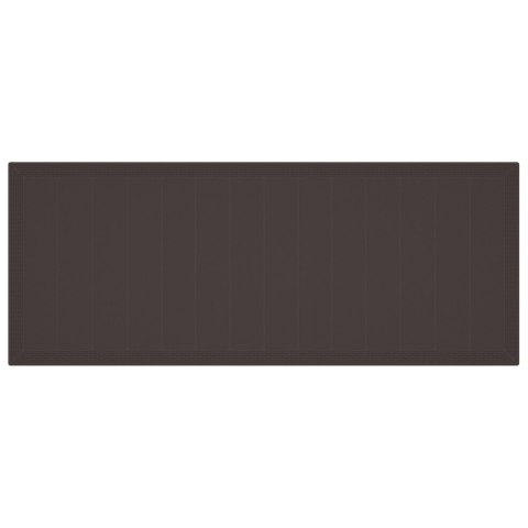 11-CZĘŚCIOWY ZESTAW OBIADOWY DO OGRODU Z PODUSZKAMI BRĄZOWY POLIRATTAN