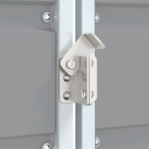 OBUDOWA NA KOSZ NA ŚMIECI POTRÓJNA SZARA 216X81X115CM