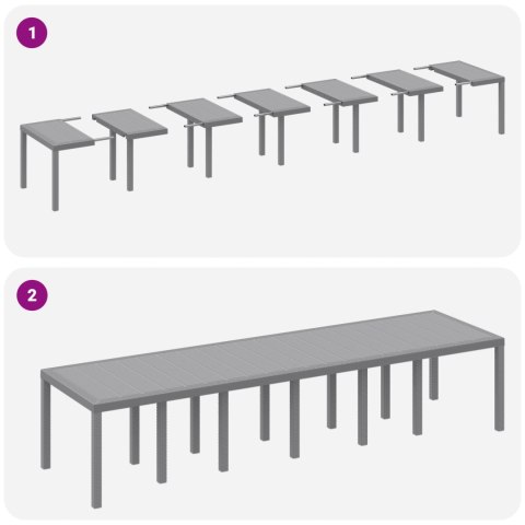 15-OSOBOWY ZESTAW JADALNIANY JASNOSZARY POLIRATTAN