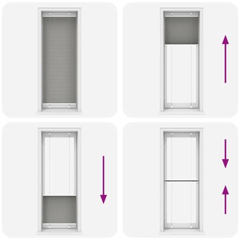 ROLETA PLISOWANA ANTRACYTOWA 70X200CM SZEROKOŚĆ TKANINY 69,4CM