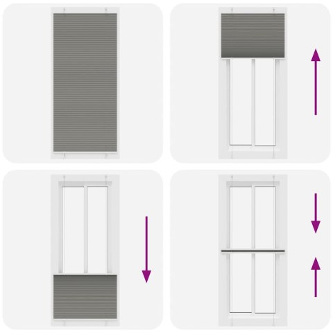 ROLETA PLISOWANA ANTRACYTOWA 85X200CM SZEROKOŚĆ TKANINY 84,4CM