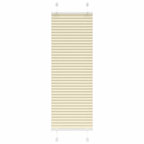 ROLETA PLISOWANA KREMOWA 45X100CM SZEROKOŚĆ TKANINY 44,4CM