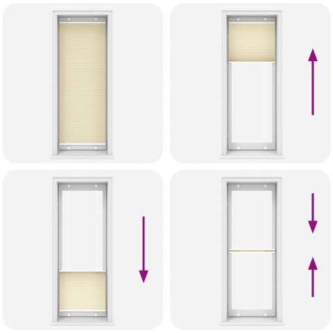 ROLETA PLISOWANA KREMOWA 70X200CM SZEROKOŚĆ TKANINY 69,4CM
