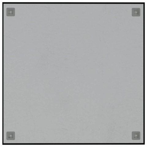 VidaXL Ścienna tablica magnetyczna, czarna, 60x60 cm, szkło hartowane