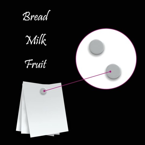 VidaXL Ścienna tablica magnetyczna, czarna, 60x60 cm, szkło hartowane