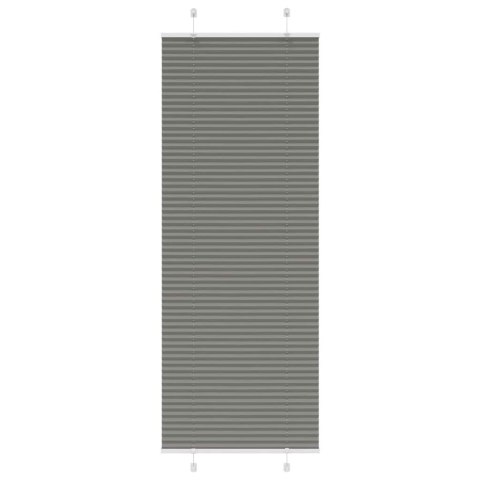 ROLETA PLISOWANA ANTRACYTOWA 80X200CM SZEROKOŚĆ TKANINY 79,4CM
