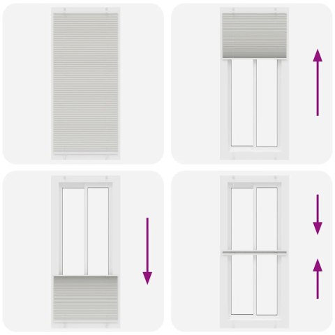 ROLETA PLISOWANA JASNOSZARA 100X200CM SZEROKOŚĆ TKANINY 99,4CM