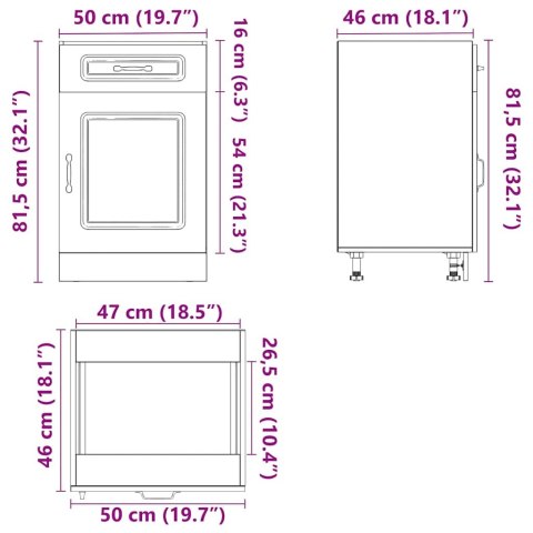 SZAFKA KUCHENNA DOLNA KALMAR STARE DREWNO