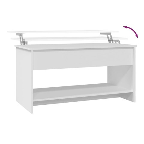STOLIK KAWOWY BIAŁY 102X50X52,5CM
