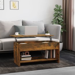 STOLIK KAWOWY PRZYDYMIONY DĄB 102X50X52,5CM