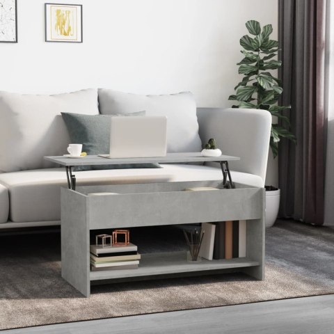 STOLIK KAWOWY SZAROŚĆ BETONU 102X50X52,5CM